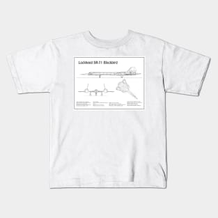 Lockheed SR-71 Blackbird - BD Kids T-Shirt